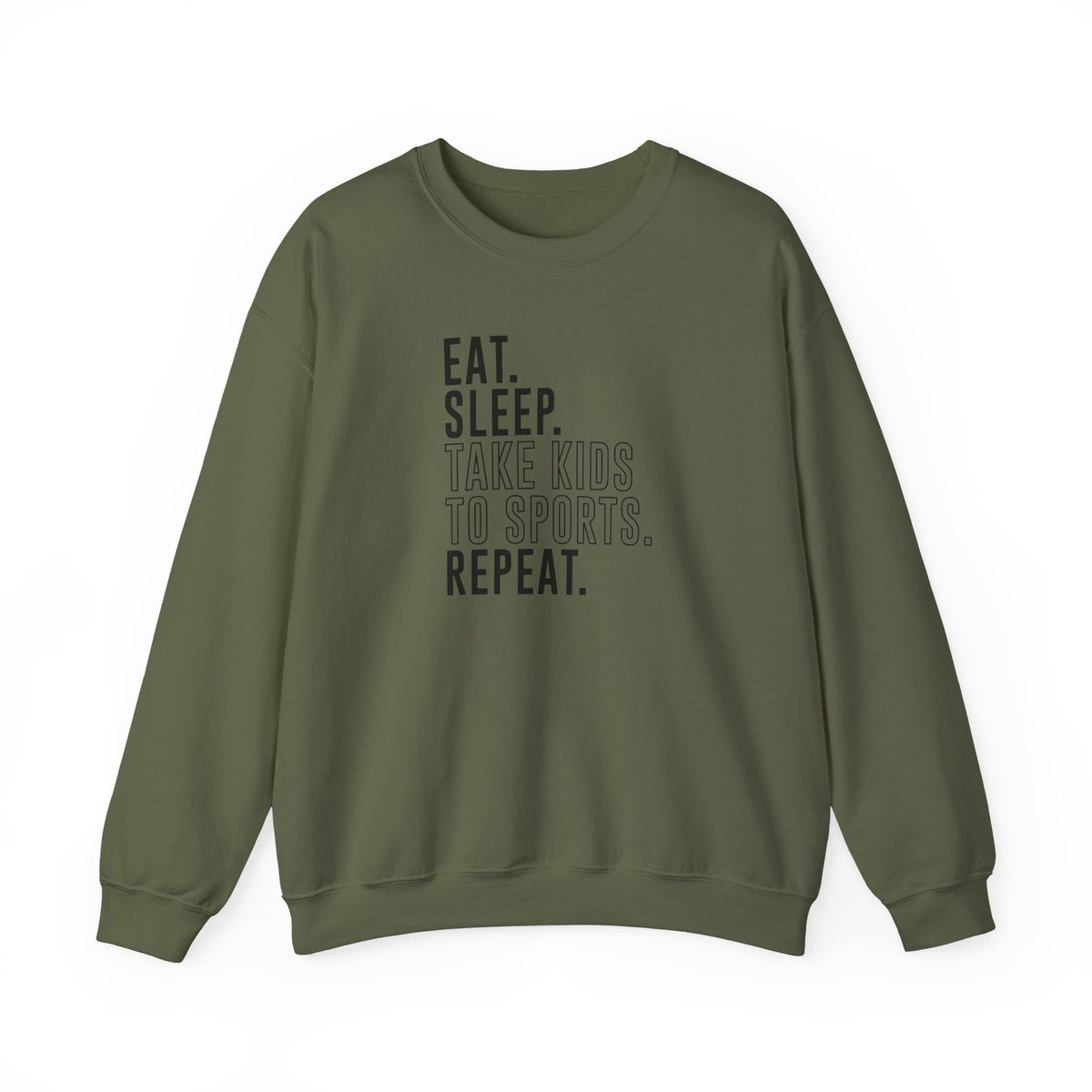 Eat Sleep, Take Kids Crewneck Sweatshirt