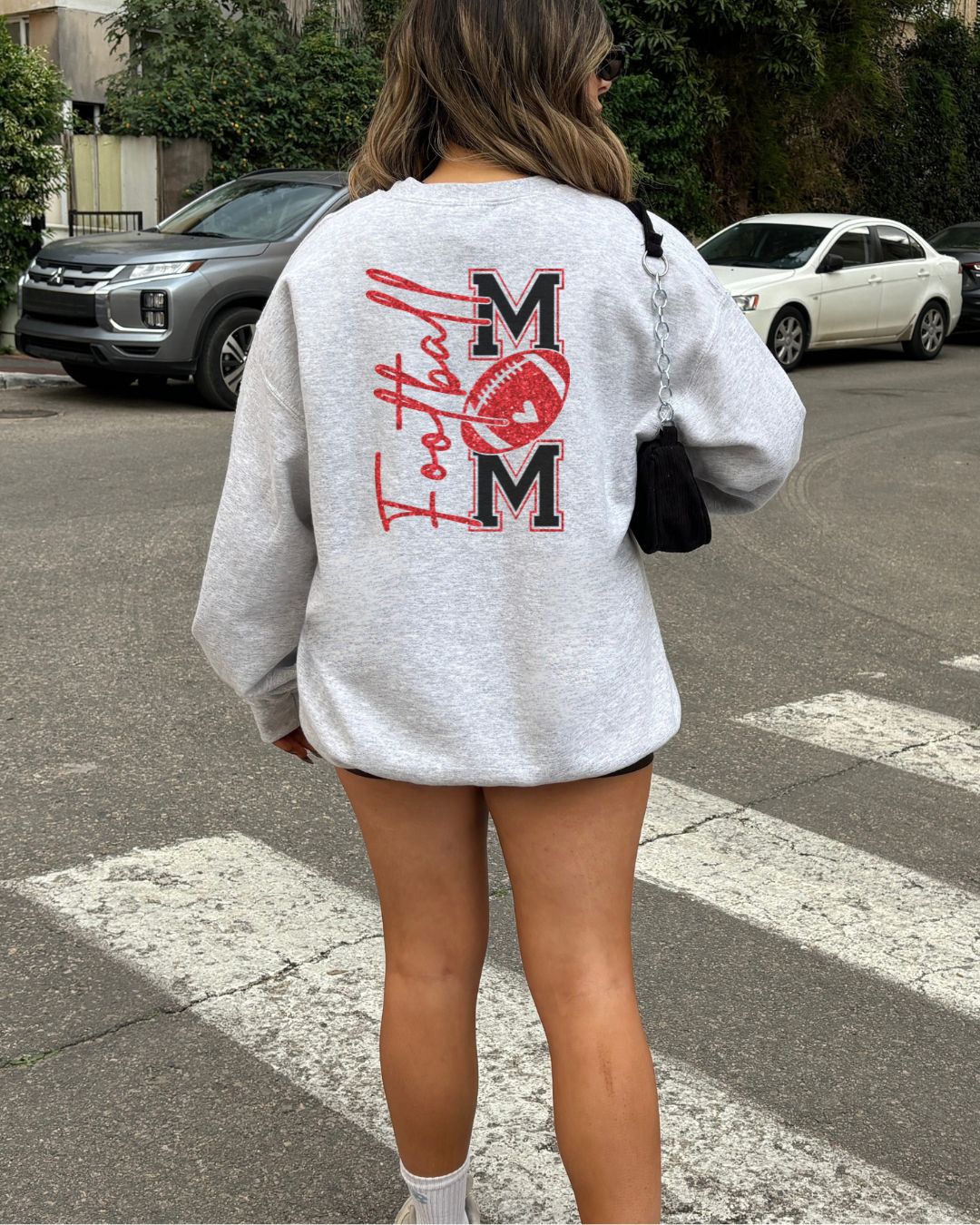 Football Mom Crewneck Sweatshirt